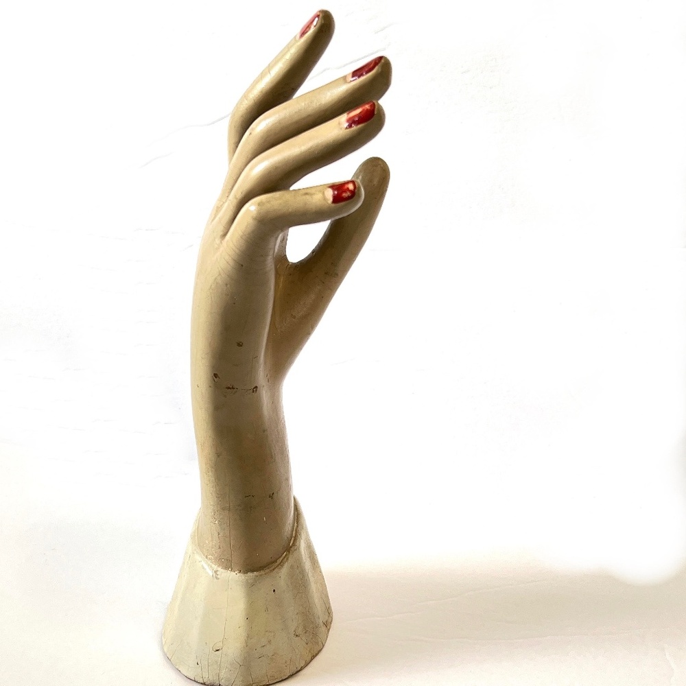 Vintage Art Deco  Hand Mannequin Glove Display 1930's/40's Rare Find